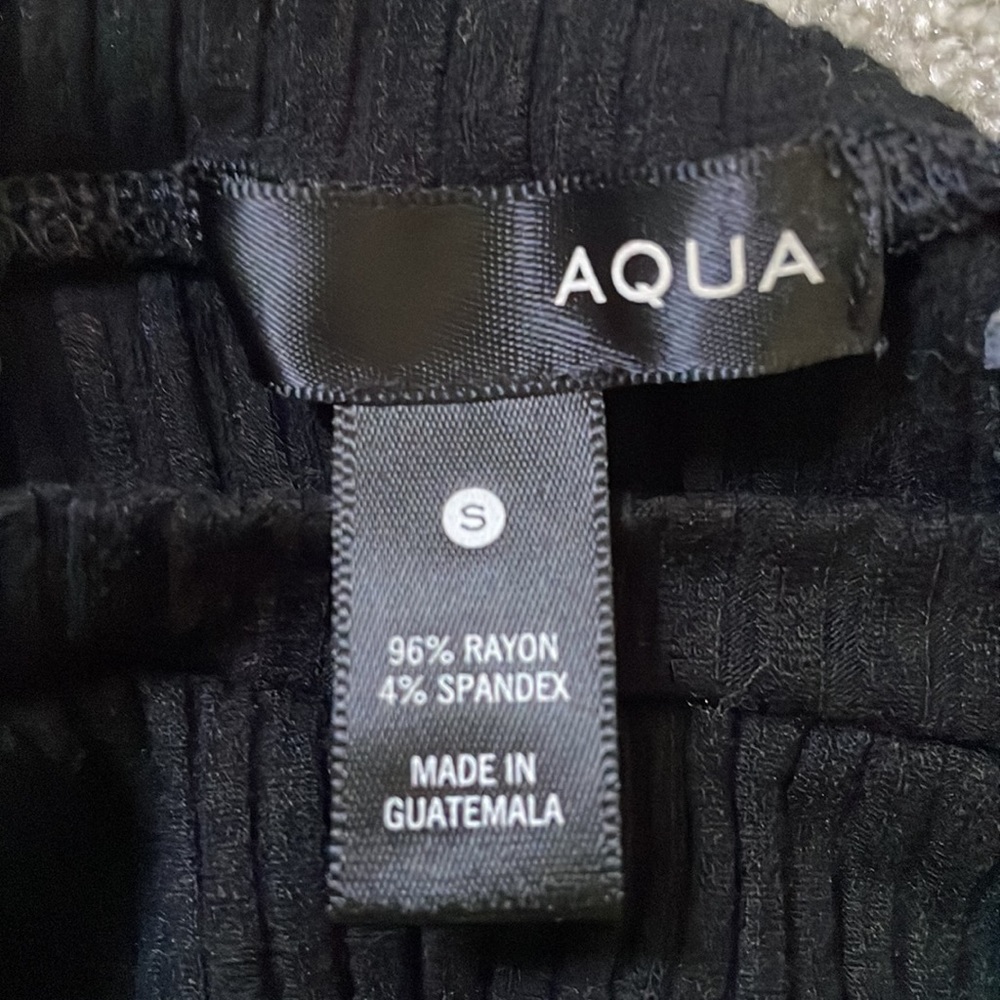 AQUA | Black twisted knot front shirt - Size S - Picture 5 of 5